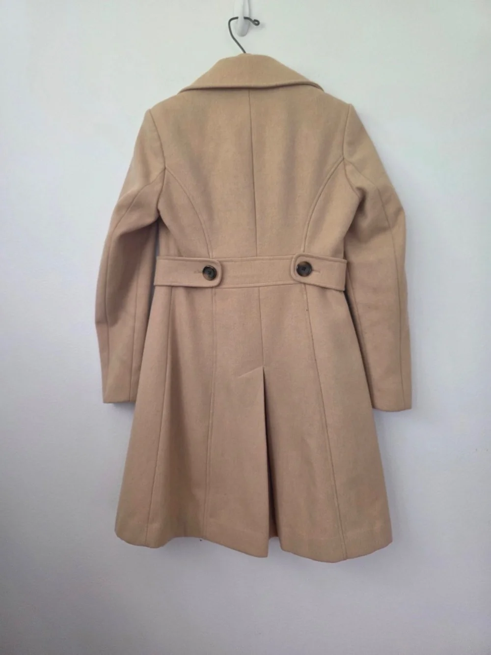 Victoria's Secret Honey Beige Wool Blend Long Pea Coat - Size 0